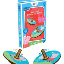Thinkerplace DIY Educational Toy Peppa Pig Spinning Tops (Peppa & Mumma)-8