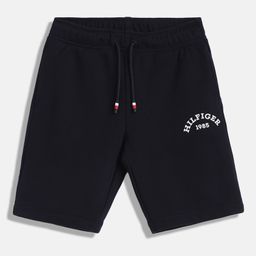 Tommy Hilfiger Cotton Knit Brand NamePrinted Shorts - Black-picture-24