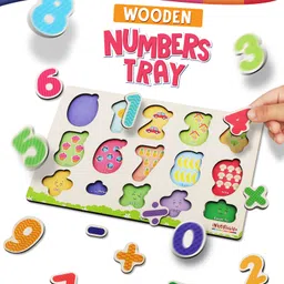 Intelliskills Hide N' Seek Numbers Wooden Puzzle Tray for Kids | Learn 1234 & Mathematical Symbols | Counting 1-10 | Montessori Early Numeracy Toy | BIS Certified | Educator Recommended | For Gifting-picture-46