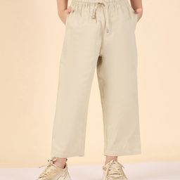 StyloBug Cotton Woven Solid Pant - Cream-picture-47