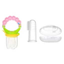 Baby Miniature Silicone Finger Toothbrush and Fruit Food Feeder Nibbler Pacifier (Color May Vary)-picture-44
