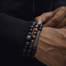 Jewels Galaxy Men Silver-Plated Bracelet-image-58