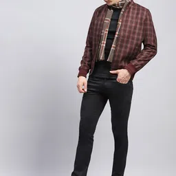 Monte Carlo Men Checked Mock Collar Jacket image 4