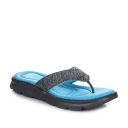 Aha by Liberty Women's Dark Grey & Sky Blue Flip Flops-picture-15