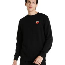 Puma Black Round Neck Sweatshirt-image-110