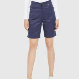 Hypernation Blue Regular Fit Shorts-image-74