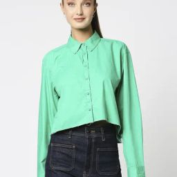 Remanika Green Pure Cotton Shirt-image-92