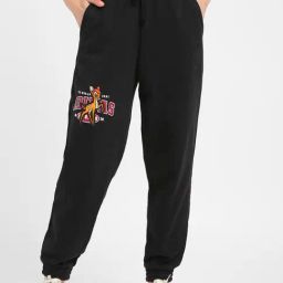 Adidas Originals Black Printed CUFFED Joggers-picture-26