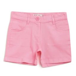 Fabindia Kids Pink Solid Shorts-image-70
