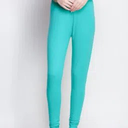 Dollar Missy Aqua Blue Cotton Leggings-image-84