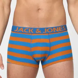 Jack & Jones Orange & Blue Striped Trunks-image-15