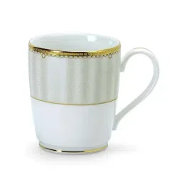 Noritake Monarch Gold White & Green Poreclain Coffee Mug (0.295 L) - Set of 6-image-11