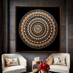 The Art House Abstract Multicolor Canvas Wall Painting-image-89