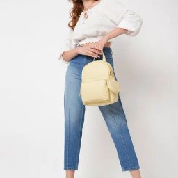Glo By Globus Yellow Small Backpack-20