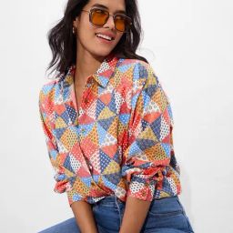 The Souled Store Multi Abstract Casual Shirt-image-6