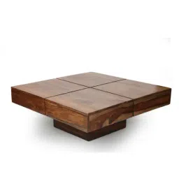Ikiriya Montreal Brown Wood Coffee Table for Living Room-image-1