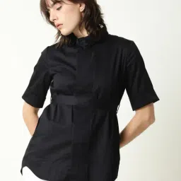 RAREISM Black Cotton Solid Top-picture-9
