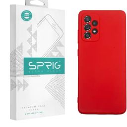 Sprig TPU Matte Back Cover for SAMSUNG Galaxy A52s 5G (Red)-53