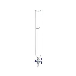 ABGIL Chromatography Column with PTFE Stopcock Plain Transparent Borosilicate Glass 1 m (1000 mm) Length and 45 mm Bore, CLM-162-07-34