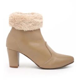 Flat N Heels Women's Beige Snow Boots-33