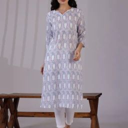 W Multi Pure Cotton Floral Kurtas-image-25