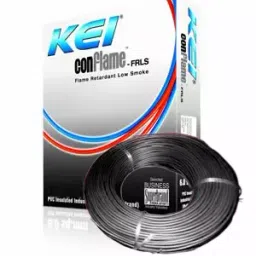 KEI Conflame 1.5 Sq.mm 1 Core Flame Retardant Low Smoke Halogen Industrial Cable Black (180 m)-picture-15