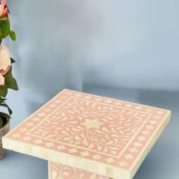 Casagold Pink Small Bone Inlay Cake Stand-45