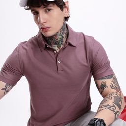 Kook N Keech Solid Polo Collar T-shirt-image-21