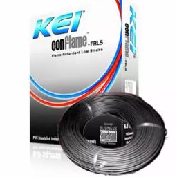 KEI Conflame 2.5 Sq.mm 1 Core Flame Retardant Low Smoke Halogen Industrial Cable Black (180 m)-image-39