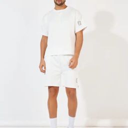 Styli White Relaxed fit Self Design Co-Ord Sets-image-95