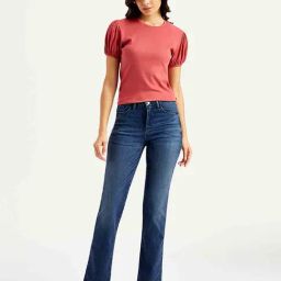 Levi's Blue Blended Solid Jeans-image-1