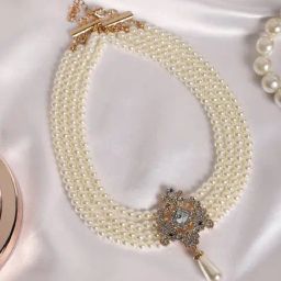 Sohi Gold Designer Statement Short Necklace-18