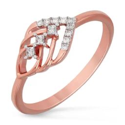 Malabar Gold and Diamonds 18k IGI Certified Diamond Rose Gold Ring for Women-picture-29