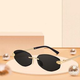 RICH CLUB Unisex Oval Sunglasses with UV Protected Lens-31