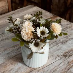 Art Street White Polyester Artificial Flowers and Plants For Home D¿cor-73