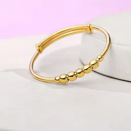 ShimmerTots Unisex Kids Sterling Silver Gold-Plated Bangle-Style Bracelet-36