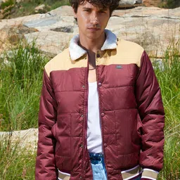 Campus Sutra Men Colourblocked Lightweight Padded Jacket-image-46