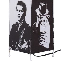 green girgit White Printed The Legends Column Table Lamp image 4