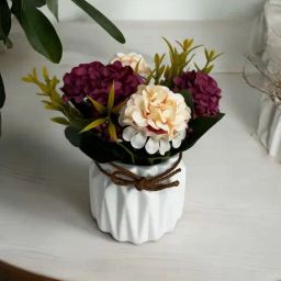Art Street White Polyester Artificial Flowers and Plants For Home D¿cor-picture-3