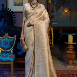 BerMondsey Woven Design Zari Banarasi Saree-image-65