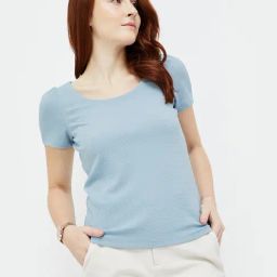 Code by Lifestyle Blue Regular Fit Top-image-15