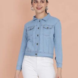 BUYNEWTREND Blue Regular Fit Jacket-image-53