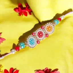 Anikas Creation Multicolor Designer Rakhi for Brother-picture-39