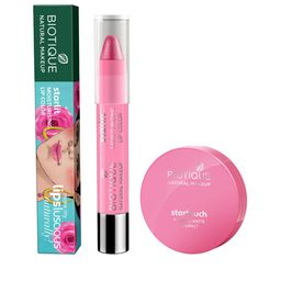 BIOTIQUE NATURAL MAKEUP Set of Startouch Compact-Honey Glow & Starlit Lipcolor-Rose Nectar-image-8