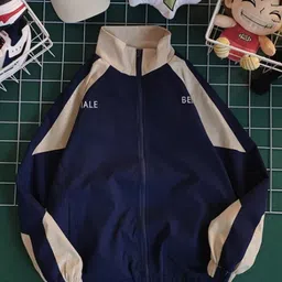 HERE&NOW Men Mock Collar Colourblocked Casual Bomber Jacket-image-55