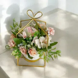 Art Street White Polyester Artificial Flowers and Plants For Home D¿cor-picture-5
