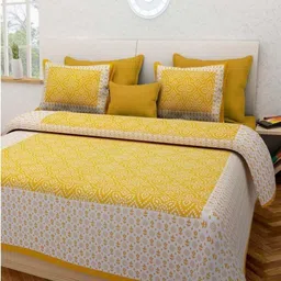 Aura Multi Queen Bedsheets-image-5