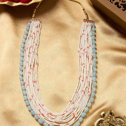 Zaveri Gold-Plated Pearls Beaded Layered Necklace-image-59