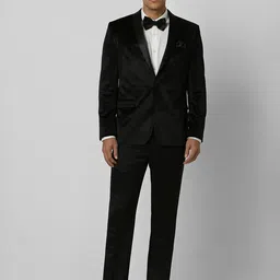 V Dot Slim-Fit Single-Breasted Two-Piece Party Suit-picture-39