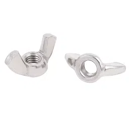 Generic M8 Thread Size Butterfly Wing Nut Fastners Silver-Pack of 5 image 2